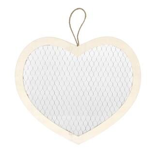 Chicken Wire Frame: Unfinished Wood Heart Picture Frame | Michaels Stores