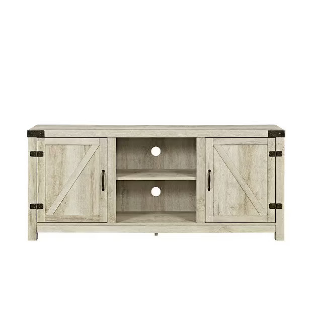 Clarabelle Farmhouse Barn Door TV Stand for TVs up to 60" - Saracina Home | Target