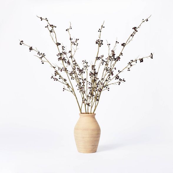 7.5&#34; x 4&#34; Artificial Berry Plant Arrangement in Ceramic Vase - Threshold&#8482; designed ... | Target