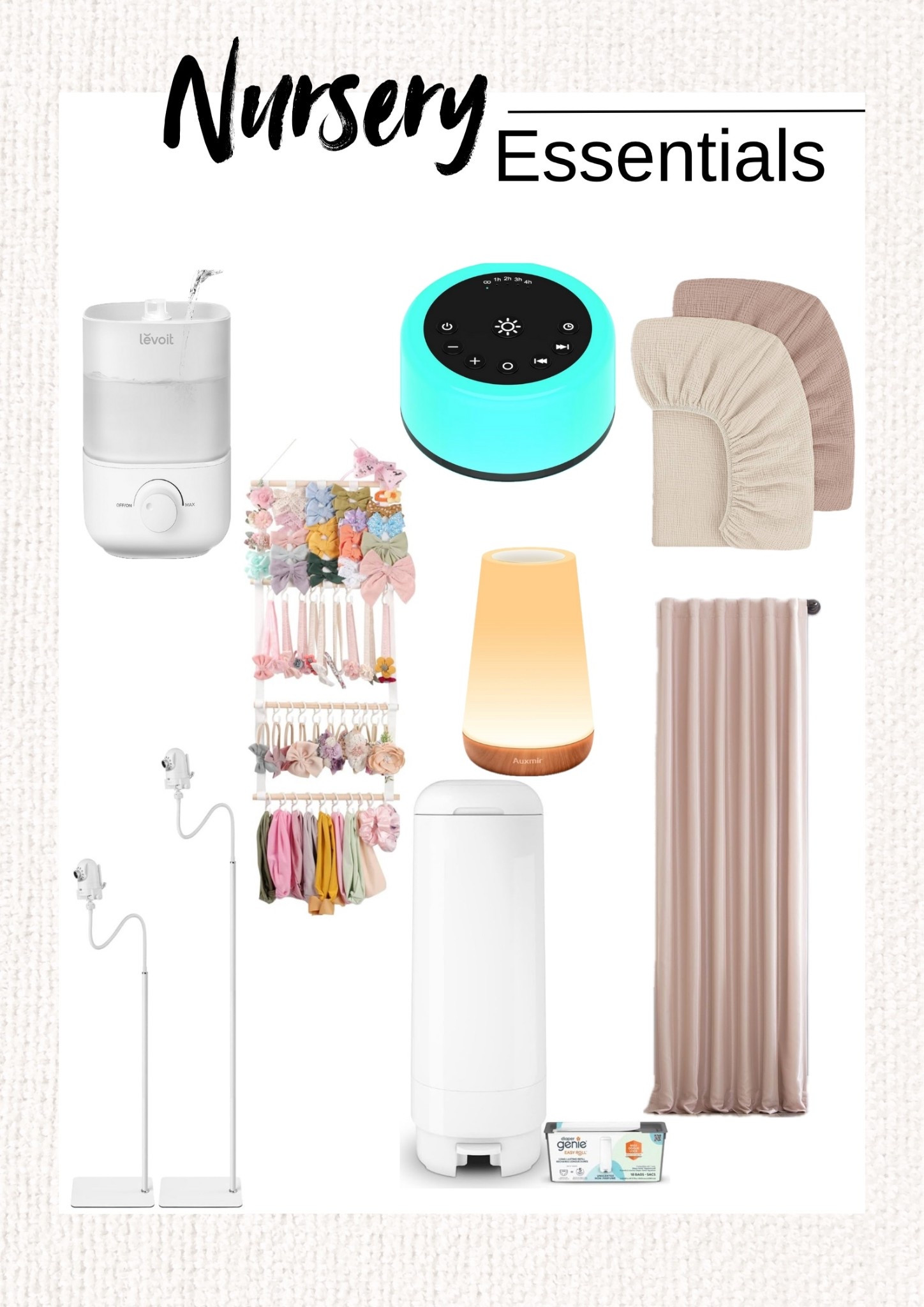 Here are my nursery essentials now that I’m on my second nursery with my second daughter 