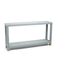 58x31 Linen Wrapped Console Table | Furniture & Lighting | Marshalls | Marshalls