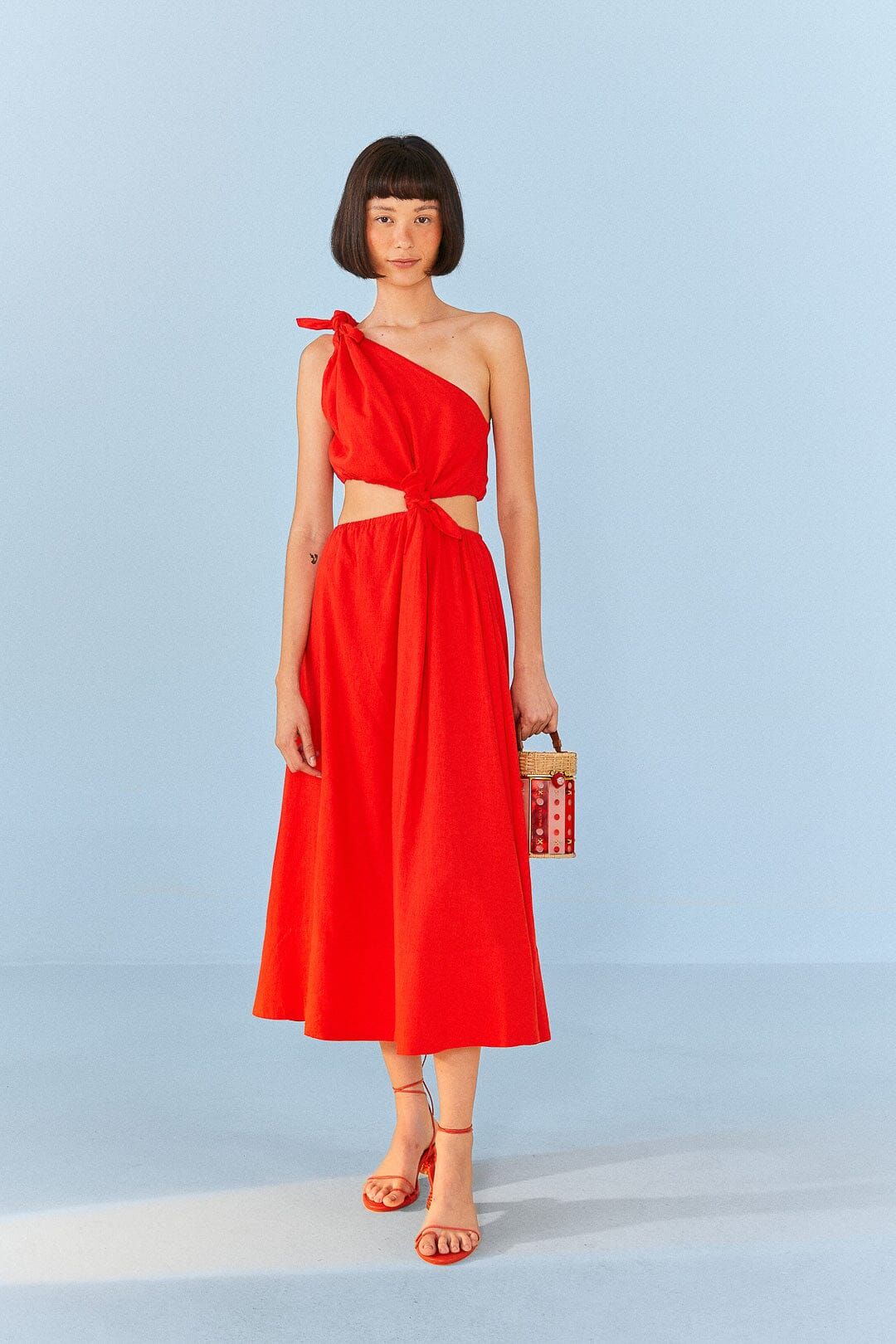 Red Knot Midi Dress | FarmRio