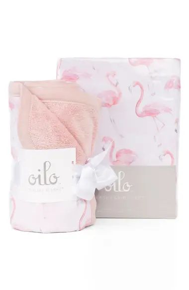 Flamingo Crib Sheet & Cuddle Blanket Set | Nordstrom