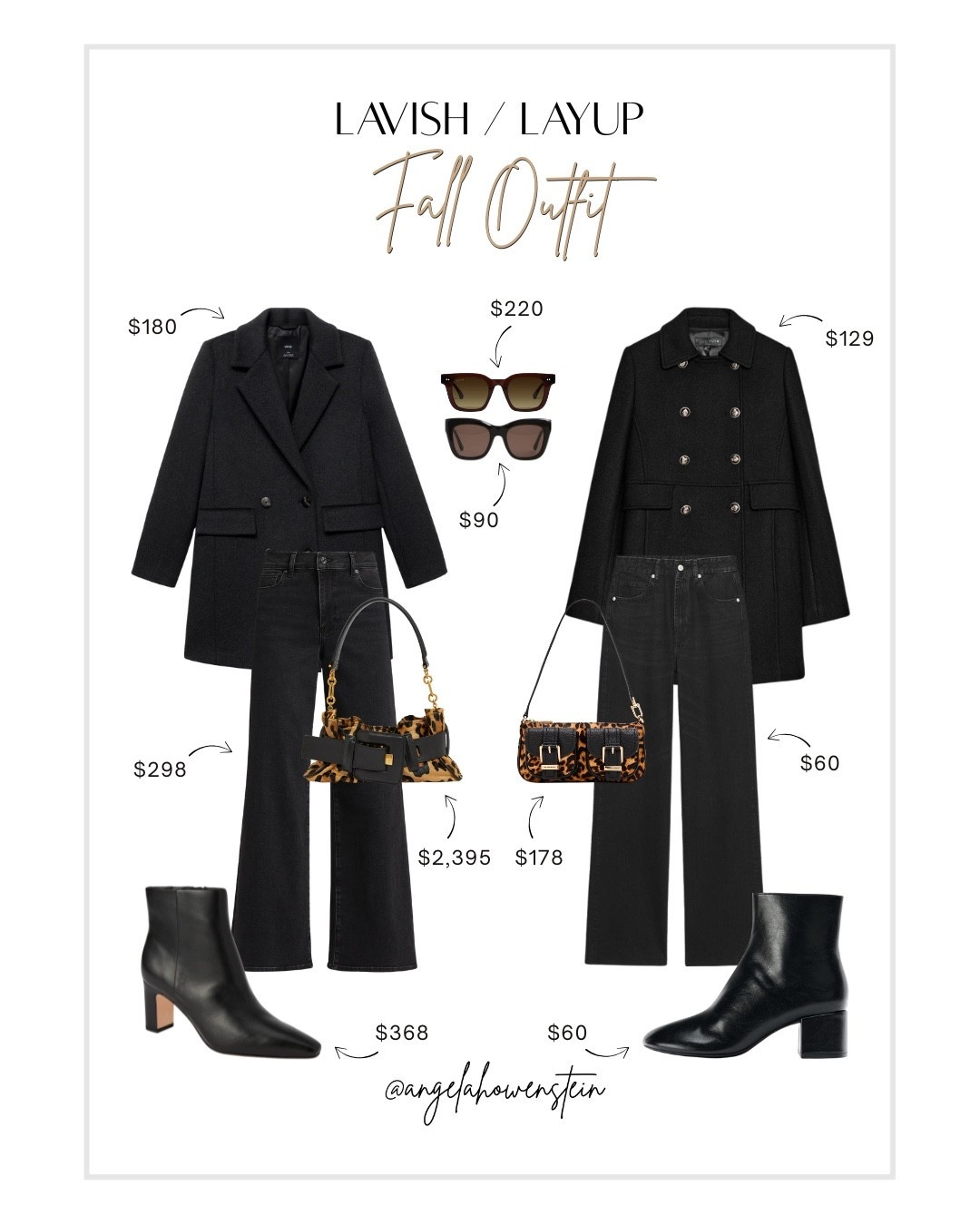 Black on black just hits different for fall. Chic, easy, and always polished.

Here are two ways to style the same vibe — one lavish, one layup — both so good. 🖤

#falloutfit #classiclook #casualoutfit #denimstyle #casualchic
#blackoutfit #fallstyleinspo



#LTKStyleTip #LTKOver40 #LTKSeasonal