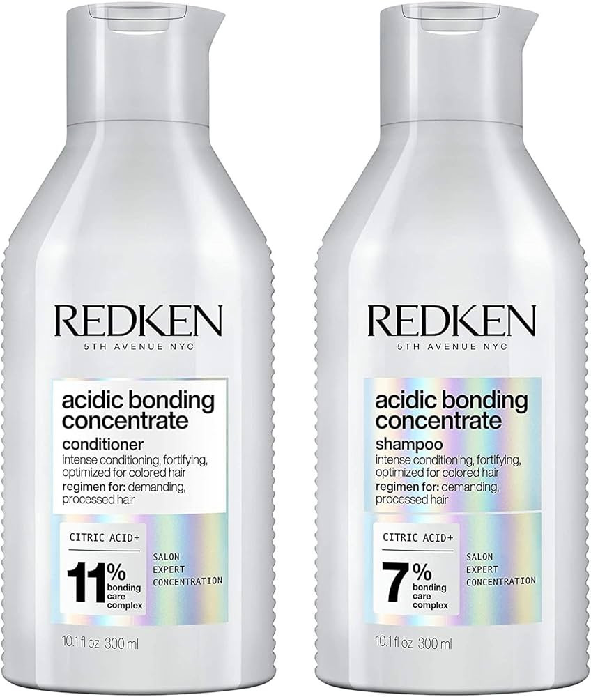 REDKEN Bonding Shampoo & Conditioner Set for Damaged Hair Repair | Acidic Bonding Concentrate | S... | Amazon (US)
