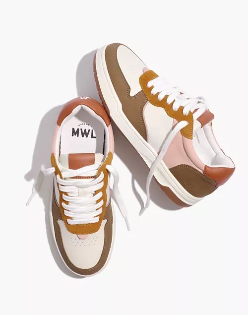 Court Sneakers in Nubuck and Recycled Leather | Madewell