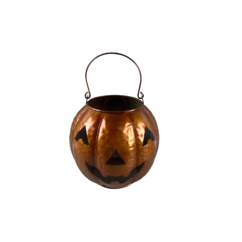 8.5" Galvanized Metal Pillar Candle Jack-o'-Lantern by Ashland® | Amazon (US)