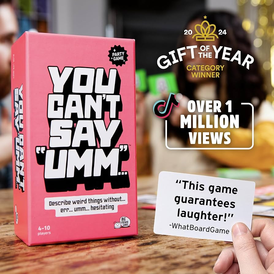 You Can't Say UMM: A Party Game for Family and Adults, Fast-Paced Family Word Game, Must Have for... | Amazon (US)