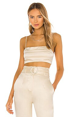 Camila Coelho Jaida Crop Top in Vanilla from Revolve.com | Revolve Clothing (Global)
