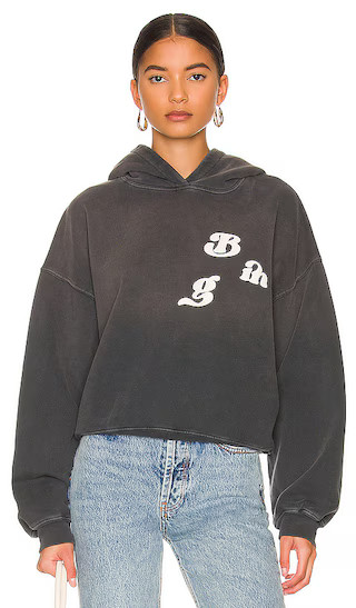 Alec Vintage Bing Hoodie in Washed Black | Revolve Clothing (Global)