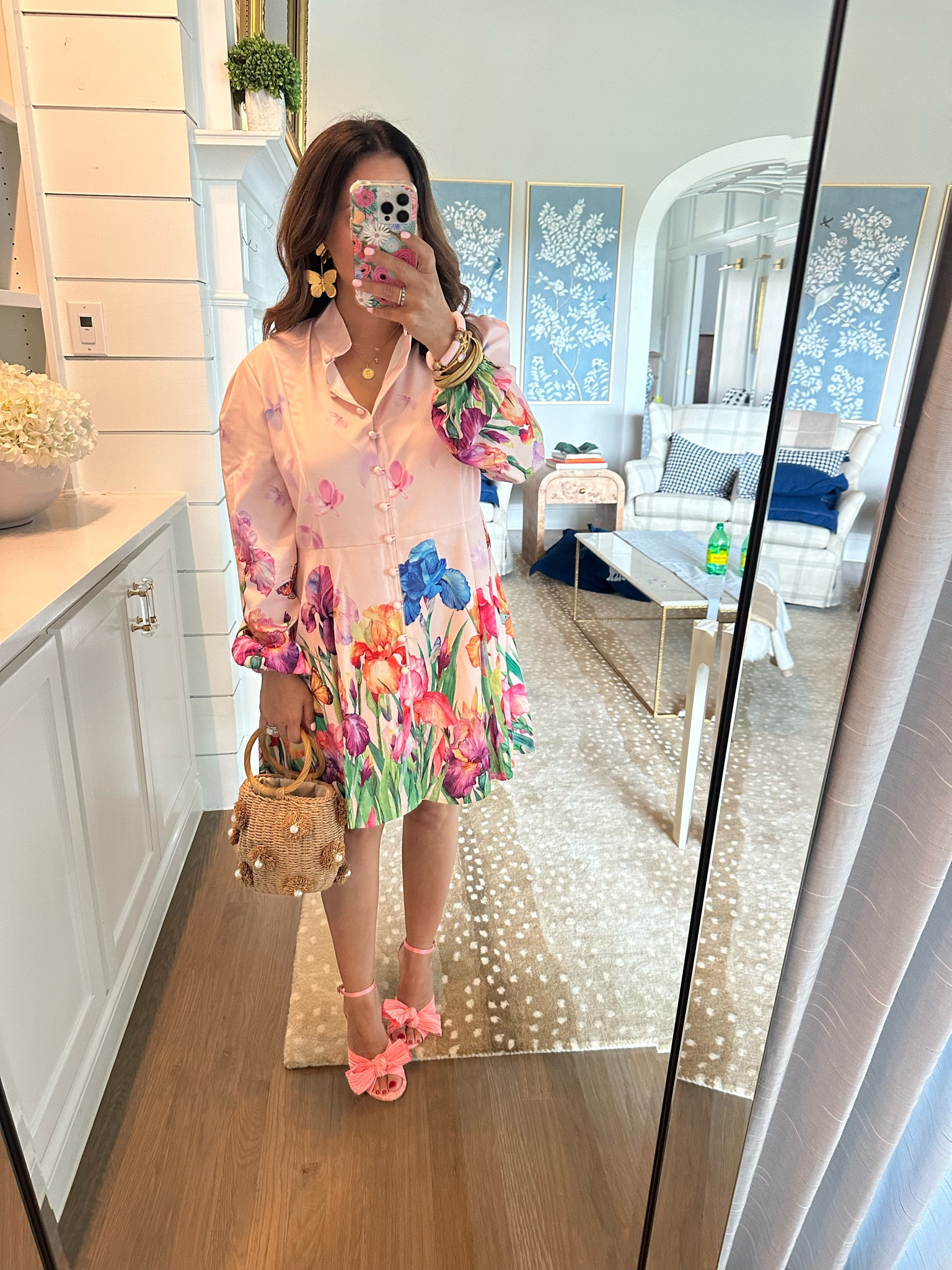 Baby shower look- all Amazon but the earrings 🦋