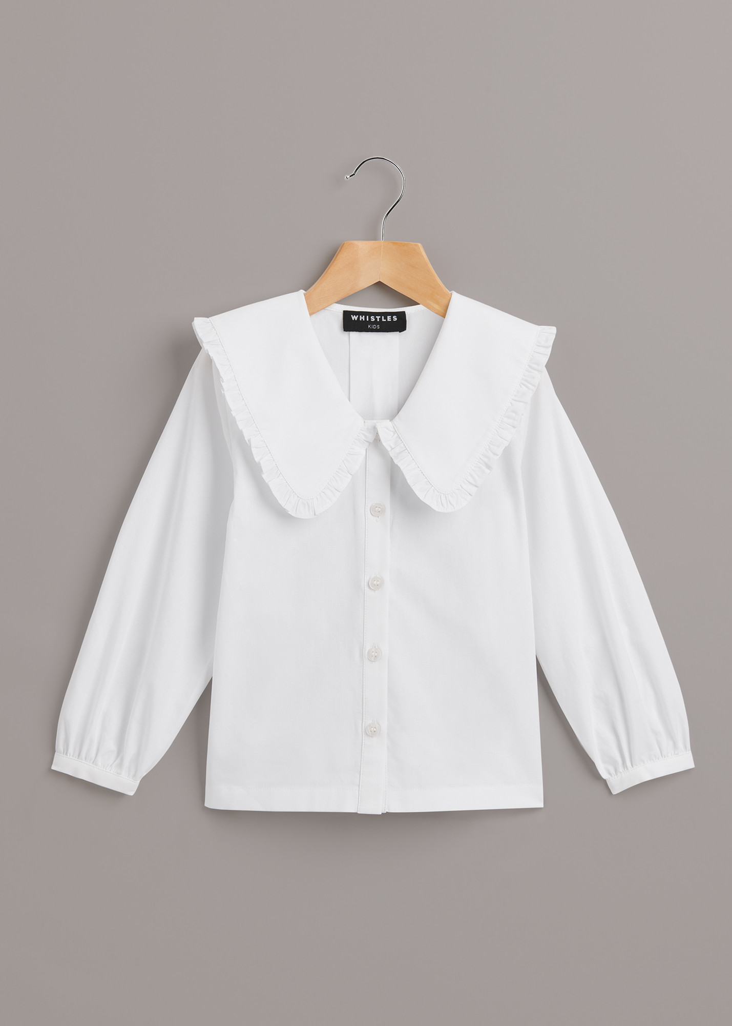 Whistles Kids Oversized Collar Top | Whistles