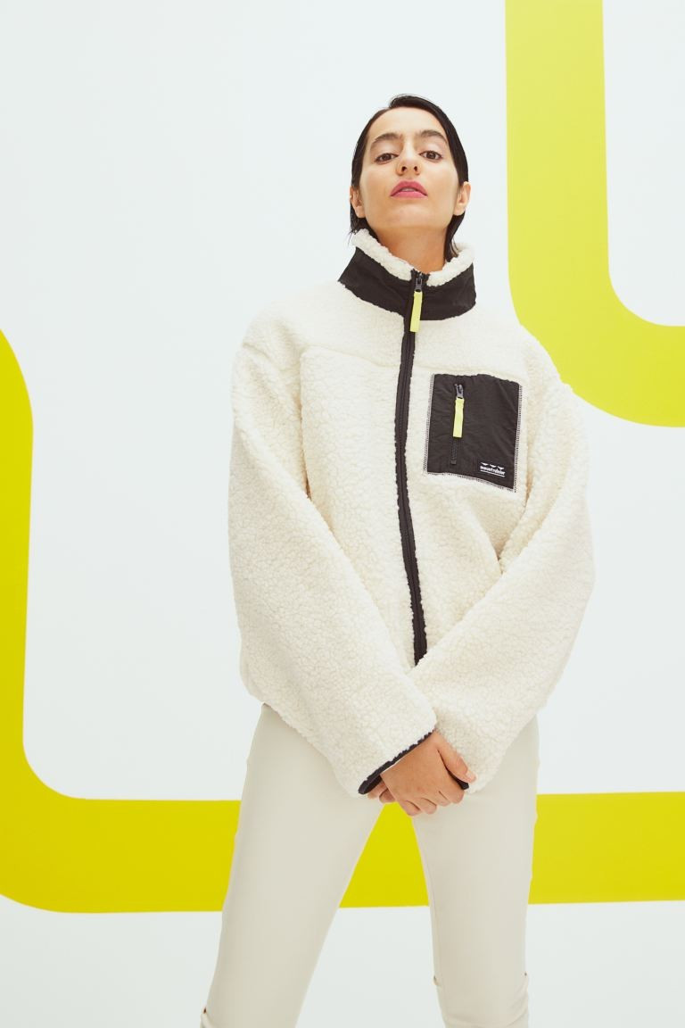 Oversized Faux Shearling Jacket | H&M (US + CA)