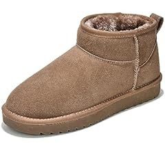 Project Cloud Mini Platform Boots for Women - Ankle Boot Fur Lined Genuine Suede Cozy Platform + Mem | Amazon (US)