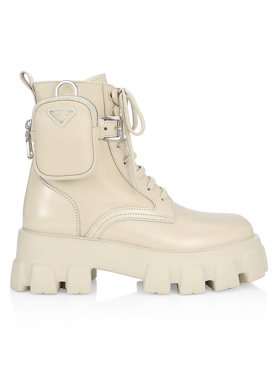 Women's Monolith 55 Leather & Nylon Lug-Sole Combat Boots - Deserto - Size 5.5 | Saks Fifth Avenue