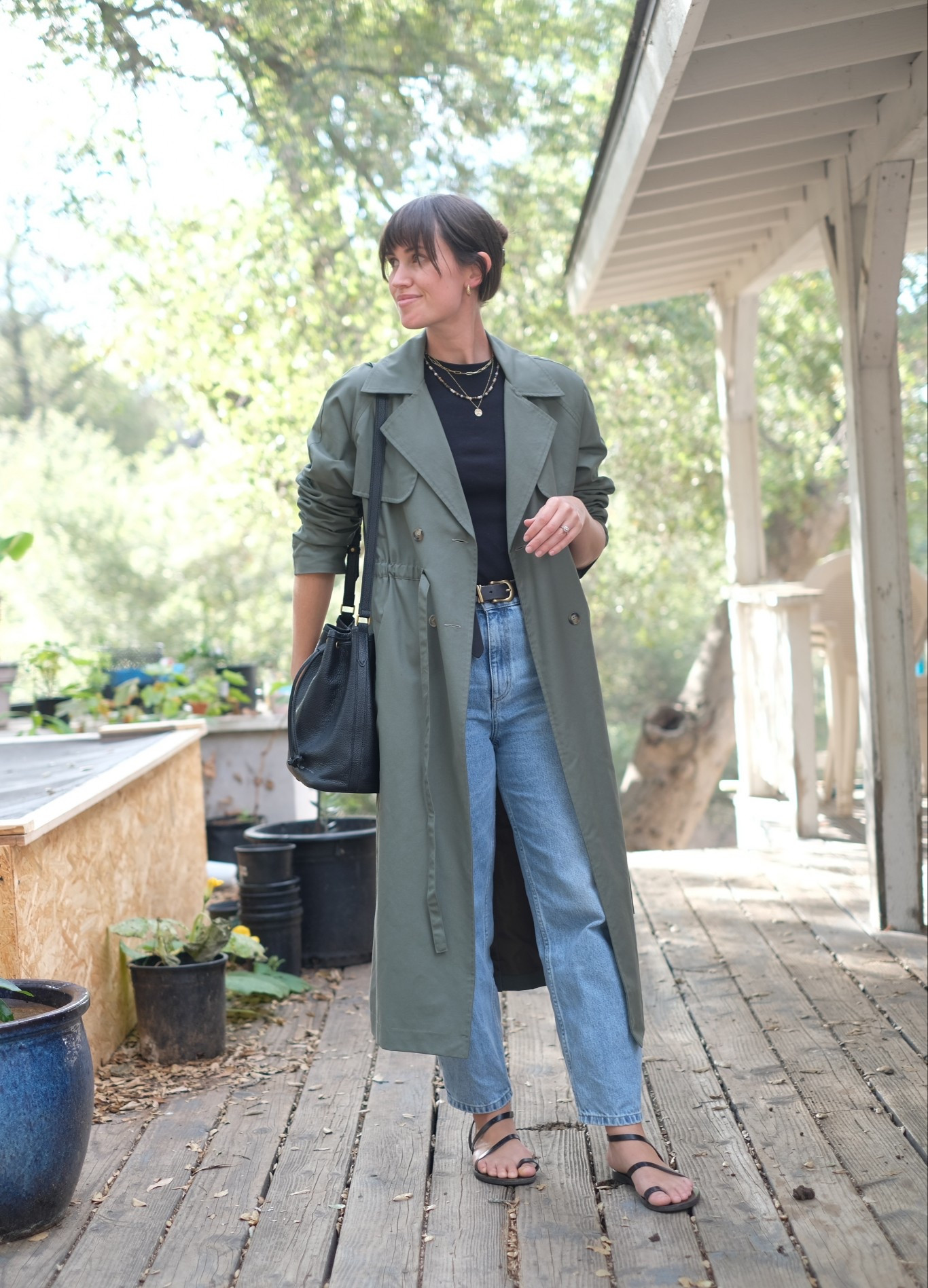 First trench fit is fall 🍂🧥 Jewelry is all @seladesigns code: ALEX10

#LTKSeasonal