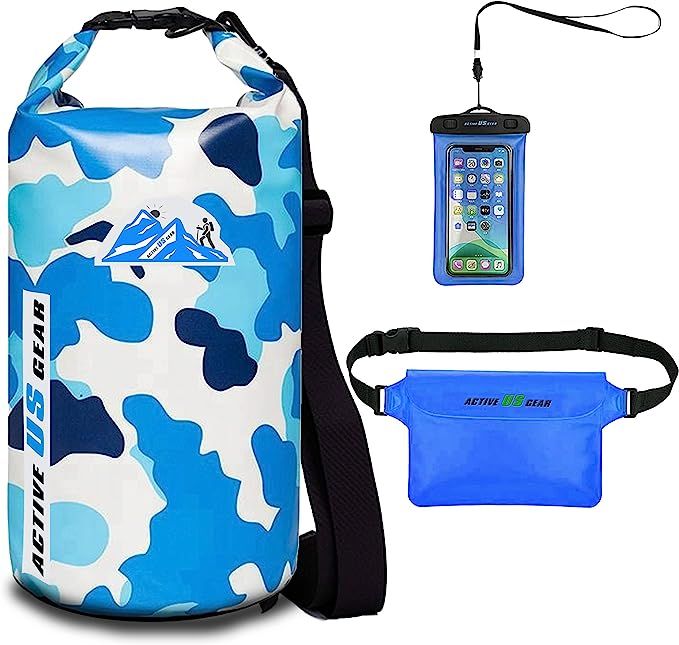Premium Waterproof Dry Bag with Phone Pouch and Waist Bag 5L/10L/ 20L/30L,Travel Gear for Kayakin... | Amazon (US)
