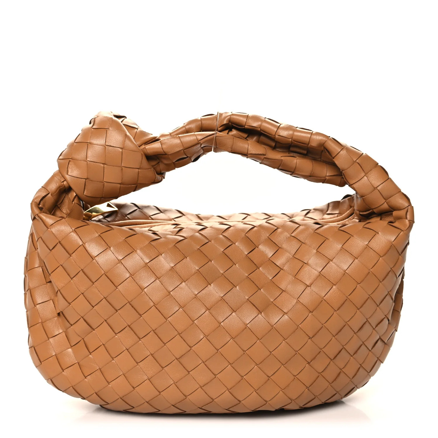 Nappa Intrecciato Teen Jodie Hobo Caramel | FASHIONPHILE (US)