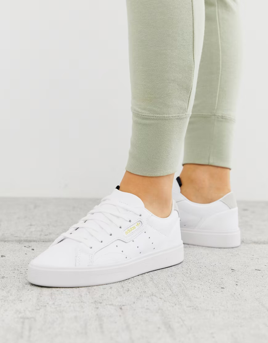 adidas Originals Sleek trainers in white | ASOS (Global)