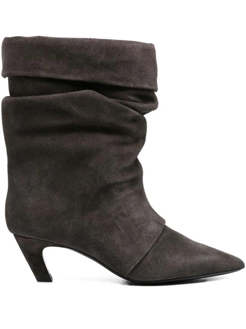 Ash 50mm slouch-effect pointed-toe Boots | Grey | FARFETCH UK | Farfetch Global