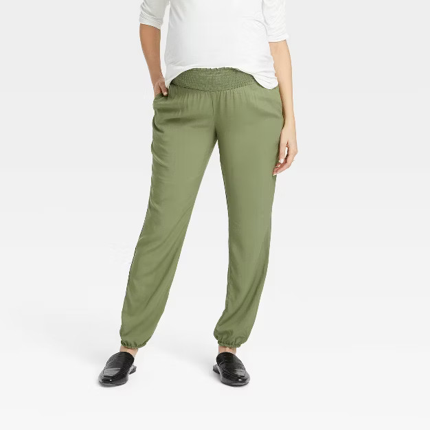 The Nines by HATCH™ Smocked Waistband Maternity Jogger Pants | Target