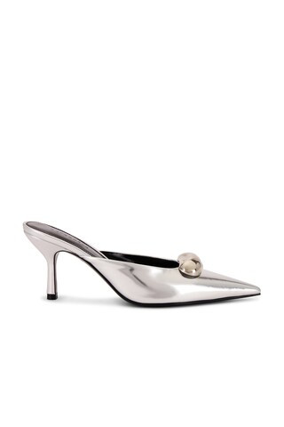 Francesca Leather Kitten Mule | FWRD 