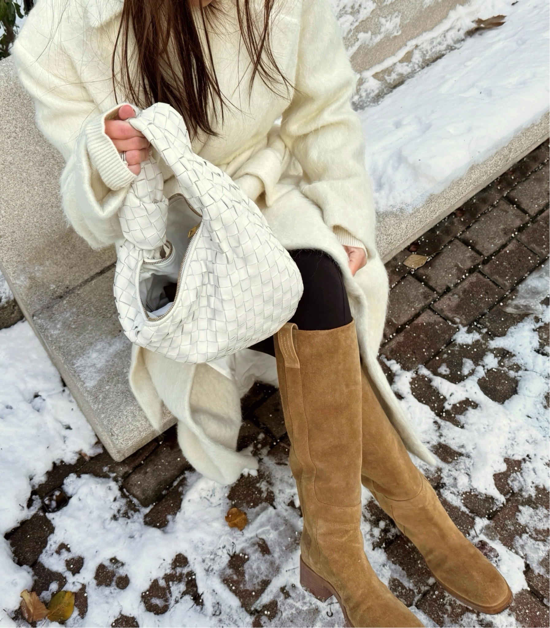 Winter white coat and suede boots for the snowy day moment ❄️🤎

#ootdnewyork10 #suedeboots #wintercoats #winterwhites #winterstyling 

#LTKGiftGuide #LTKSeasonal #LTKStyleTip