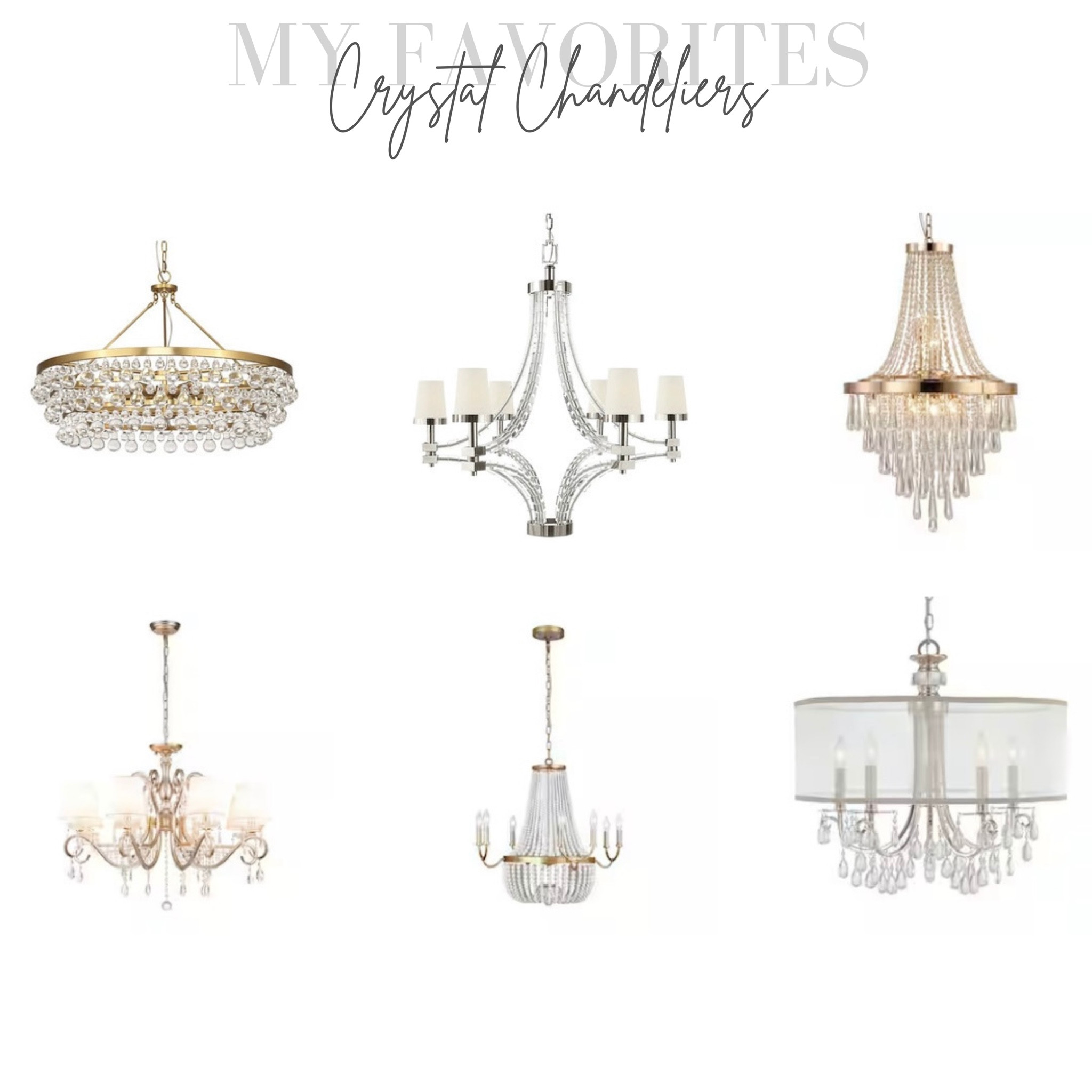 My favorite, Crystal chandeliers for dining room, living room great room #chandelier #lighting #homee

#LTKsalealert #LTKhome #LTKstyletip
