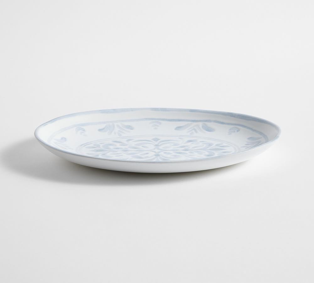 Chambray Tile Stoneware Serving Platters | Pottery Barn (US)