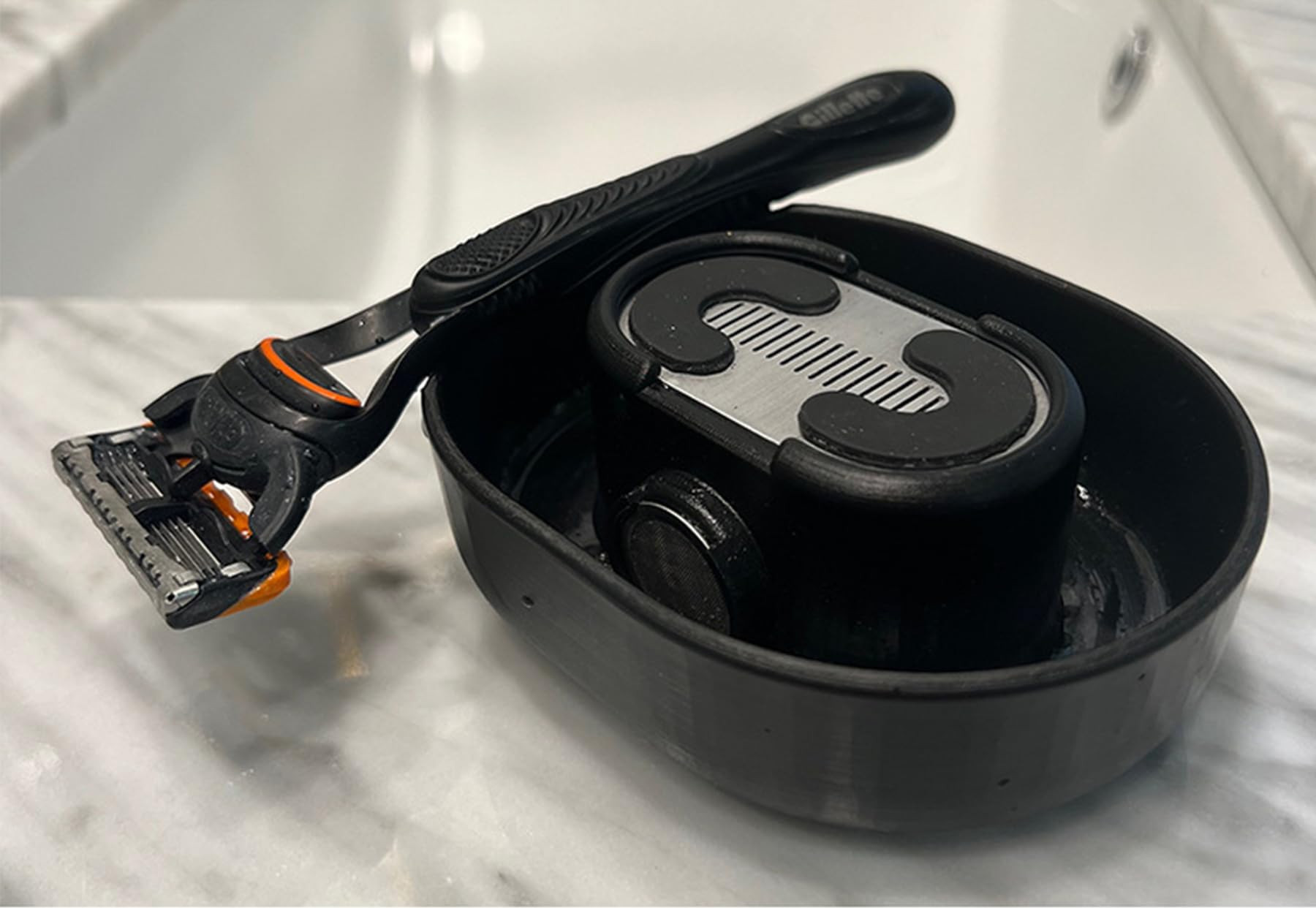 Razor Rinser, Portable Men's Shaving Razor Cleaner Quick Cleaning Solution for Hand Shavers Say G... | Amazon (US)