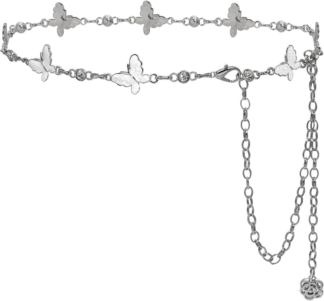 Metal Waist Chain Body Belly Belt Chains Jewelry Accessories for Women | Amazon (US)