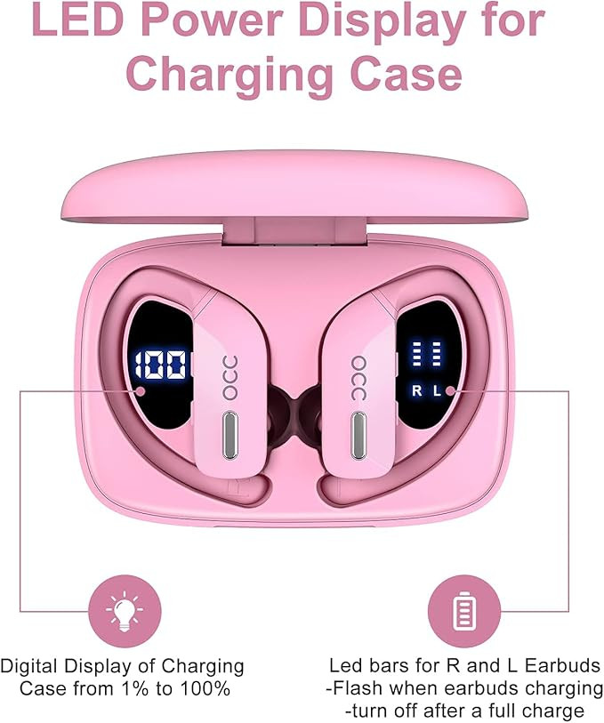 occiam Wireless Earbuds Bluetooth Headphones 48H Play Back Earphones in Ear Waterproof with Micro... | Amazon (US)