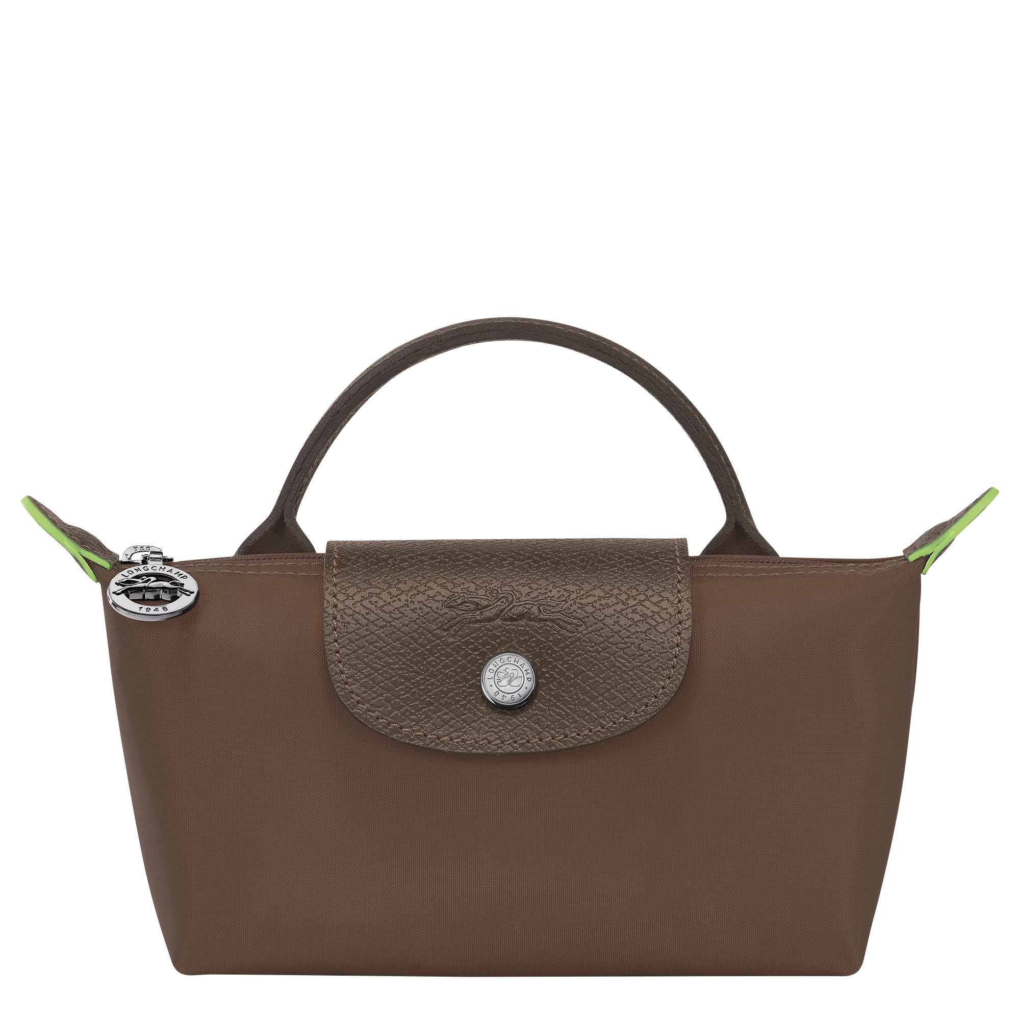 Le Pliage Green Pouch with handle Terra - Recycled canvas | Longchamp US | Longchamp