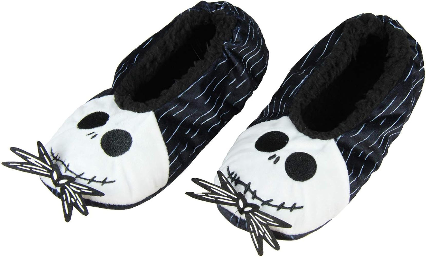 The Nightmare Before Christmas Slippers Jack Skellington Character Slipper Socks with No-Slip Sol... | Amazon (CA)
