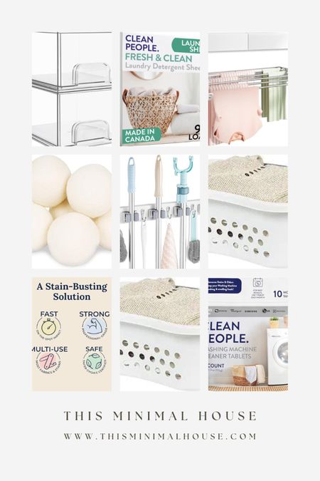 Laundry day essentials! From powerful detergents to eco-friendly wool dryer balls, this is everything you need for a spotless and efficient laundry routine! 🧺✨ #LaundryDayEssentials #CleanClothes 

#LTKhome #LTKfindsunder50 #LTKfindsunder100