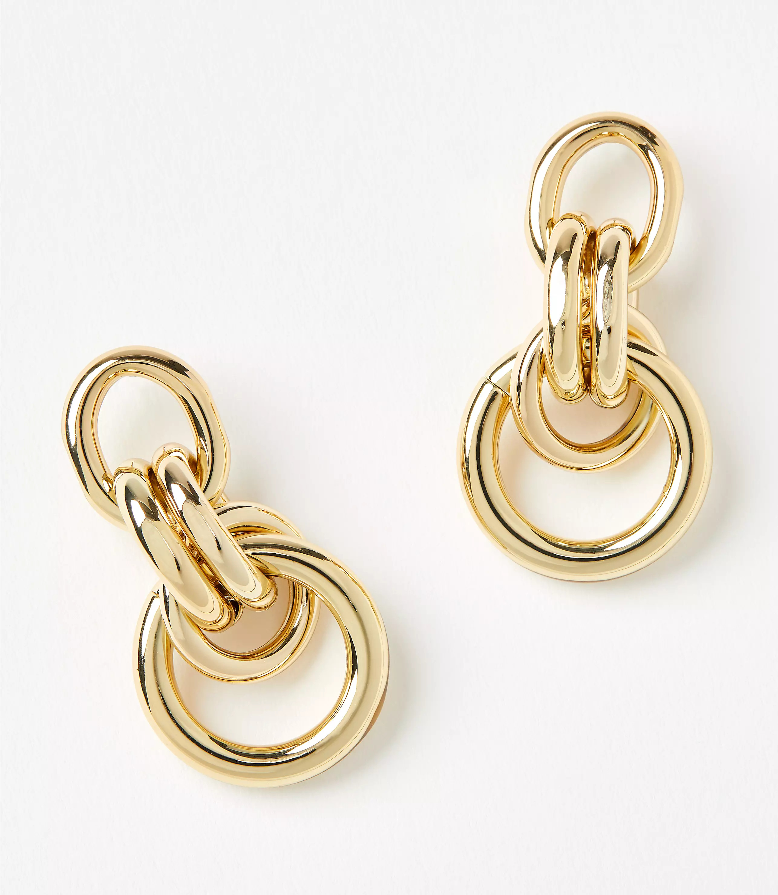 Modern Chain Link Drop Earrings | LOFT
