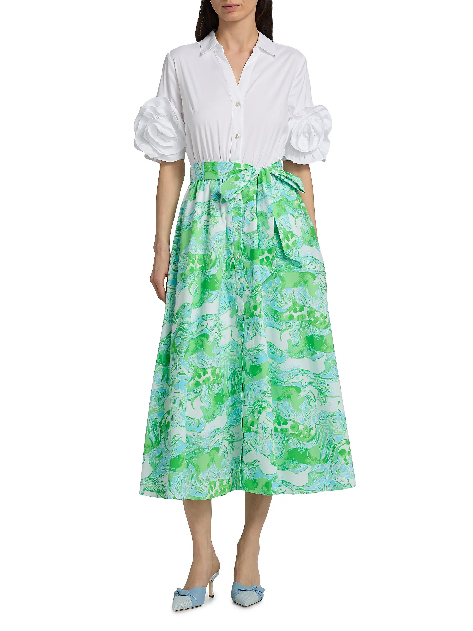 Lilly Pulitzer Sonaire Midi-Shirtdress | Saks Fifth Avenue | Saks Fifth Avenue