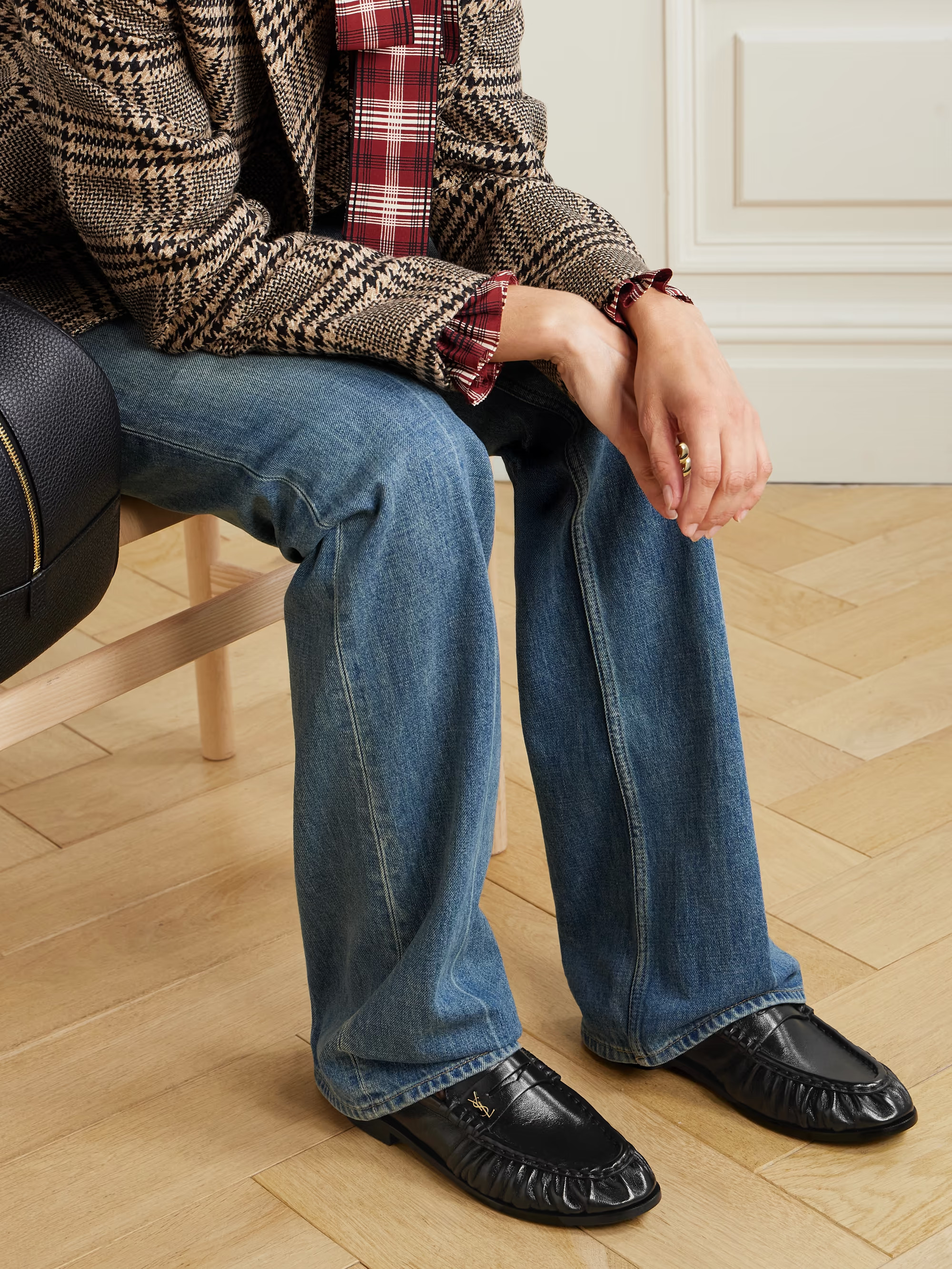 Le Loafer logo-embellished leather loafers | NET-A-PORTER (US)