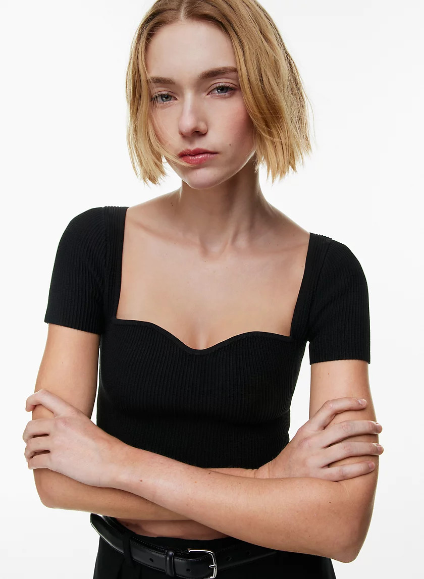 SCULPT KNIT PRADO TOP | Aritzia