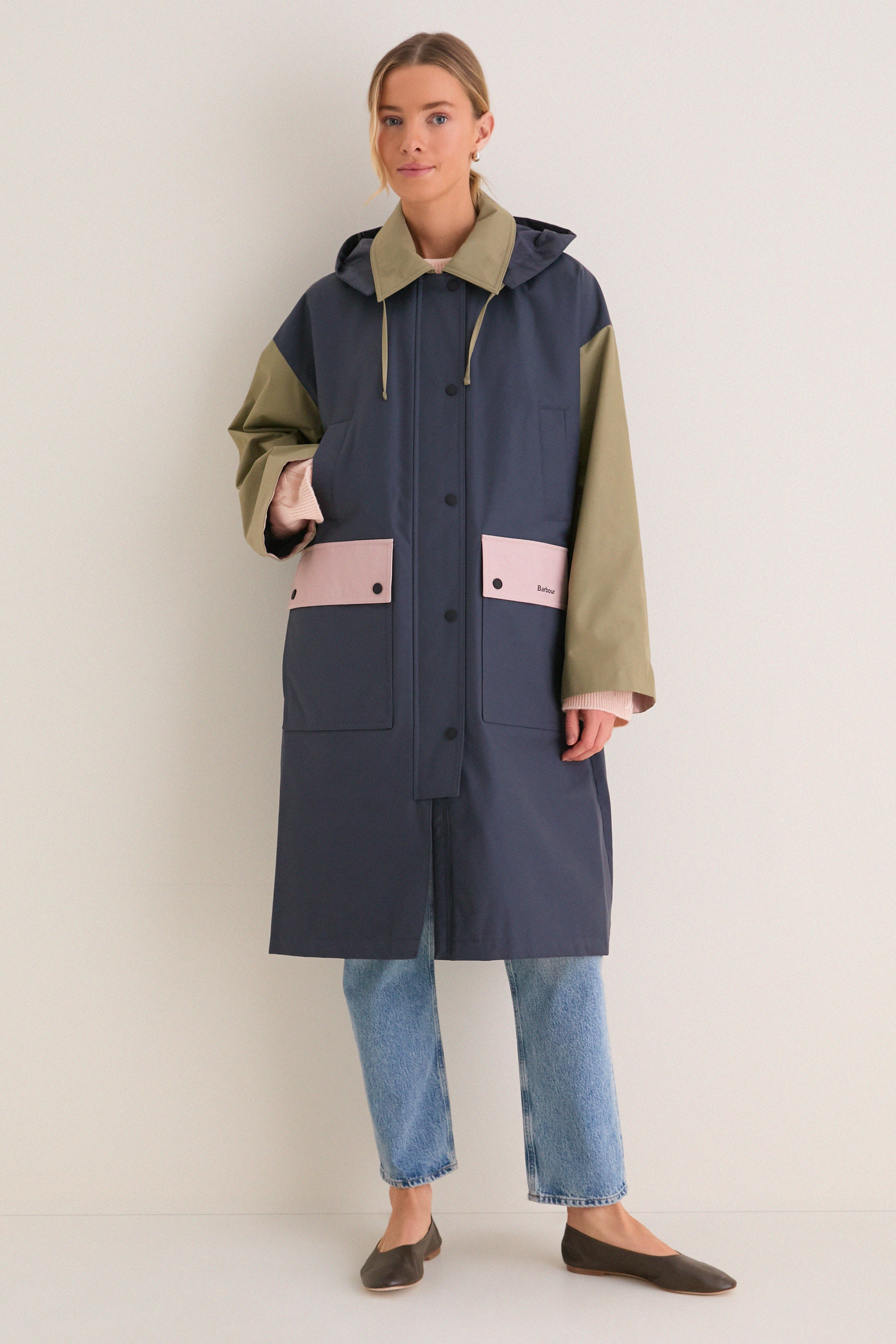 Dusk Grey Tri-Color Blearigg Showerproof Jacket | Tuckernuck (US)