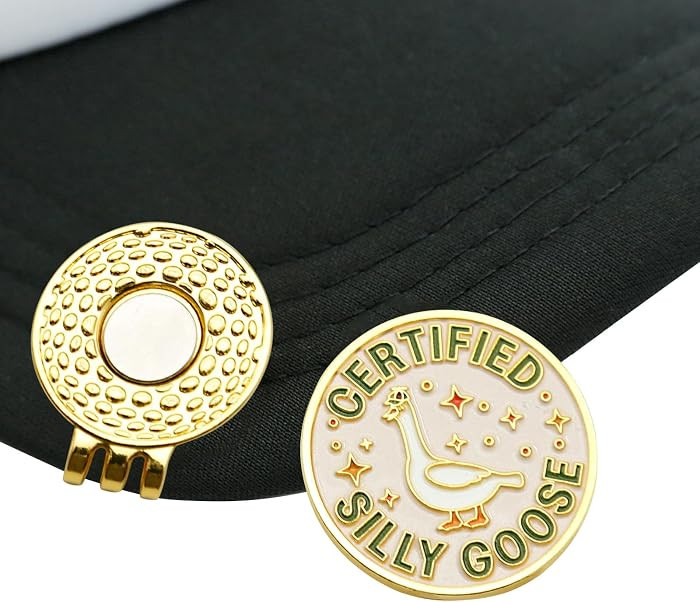 Funny Certified Goose Golf Ball Marker, Unique Magnetic Hat Clip for Golfers, Cool Golf Accessori... | Amazon (US)