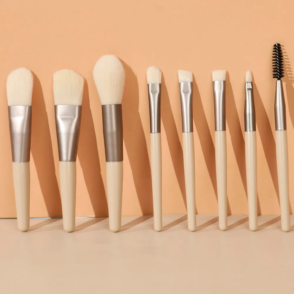 58.56R$ 50% de desconto|Haicar conjunto completo de pincéis de maquiagem, 8 peças, pincel para ... | Ali Express BR