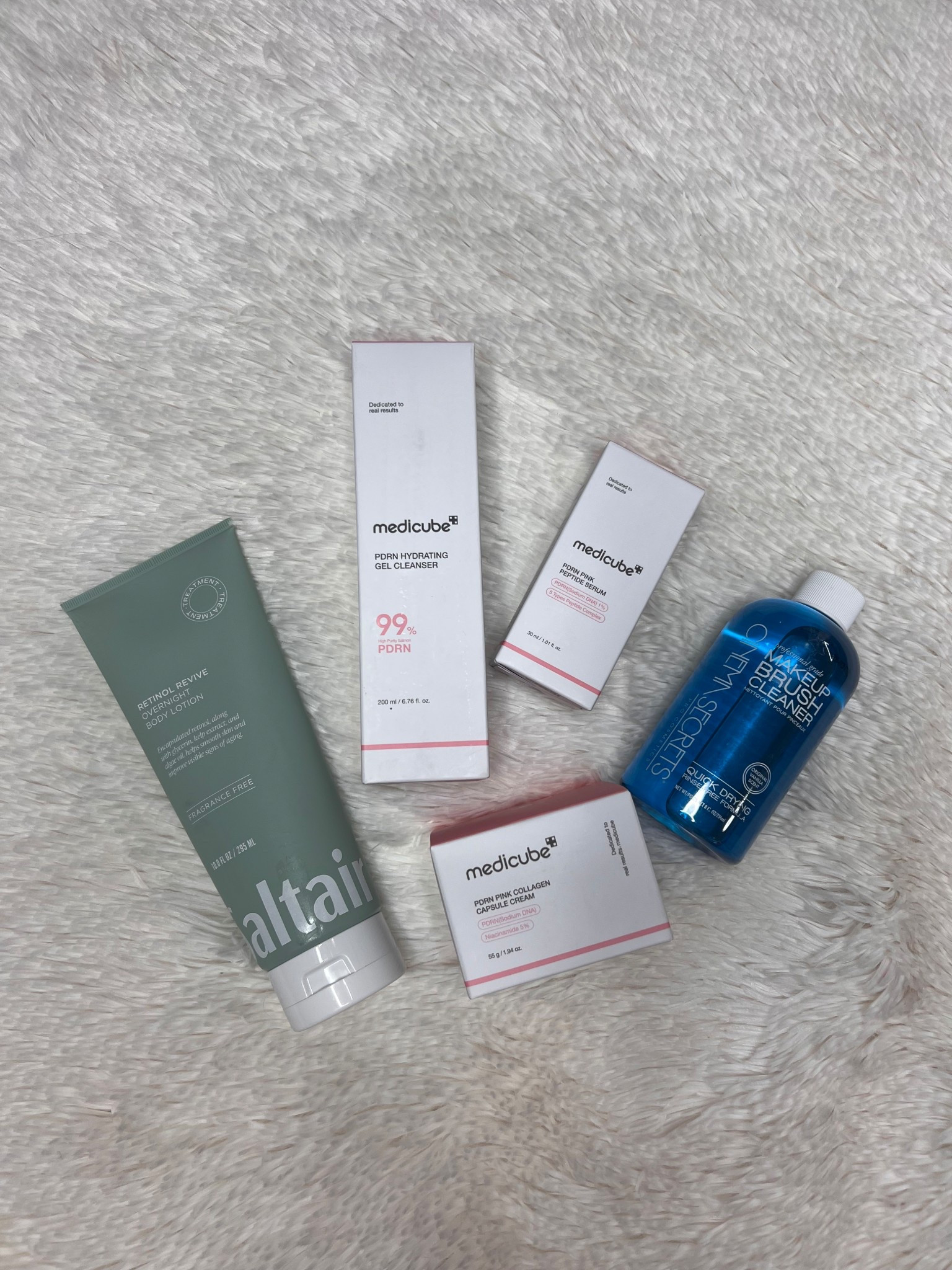 Recent Ulta haul. I finally jumped on the Medicube train because everything I’ve tried so far I love, so I’m slowly switching over. The Saltair retinol lotion is a restock and the brush cleaner I use when I need something quick since it’s fast drying  

#LTKselfcare #LTKBeauty #LTKmorningroutine