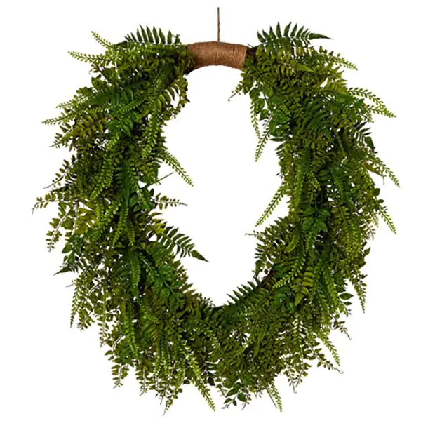 Natural Accents Large Fern Wreath | Antique Farm House