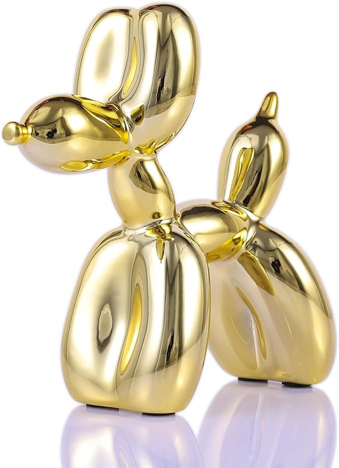 Gold Balloon Dog Decor,Gold Room Decors,Balloon Animal Preppy Room Shelf Decor,Cute Statue Home D... | Amazon (US)