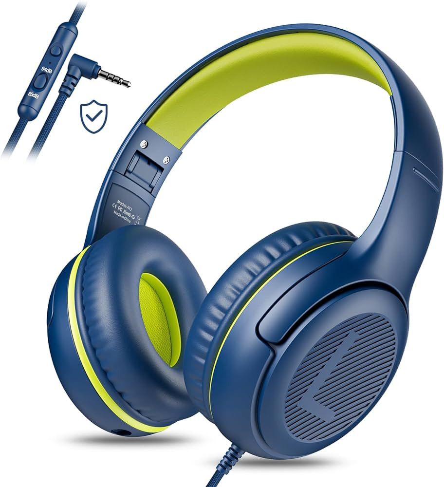 Kids Headphones for School Toddler Wired with Microphone Plug in Bulk Boys Headset Girls 3+ Year ... | Amazon (US)