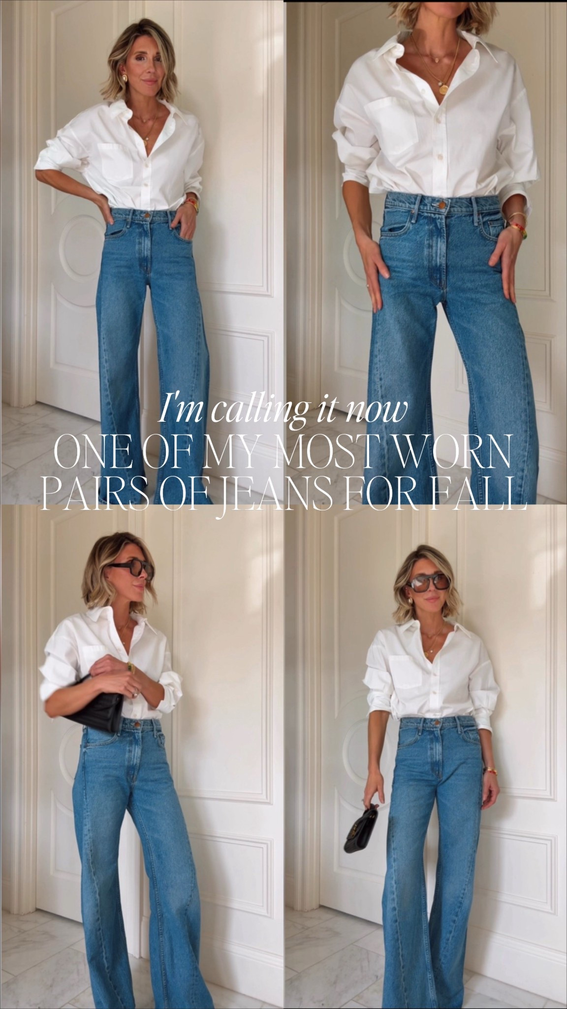 Restocked! My favorite wide leg jeans for fall! 