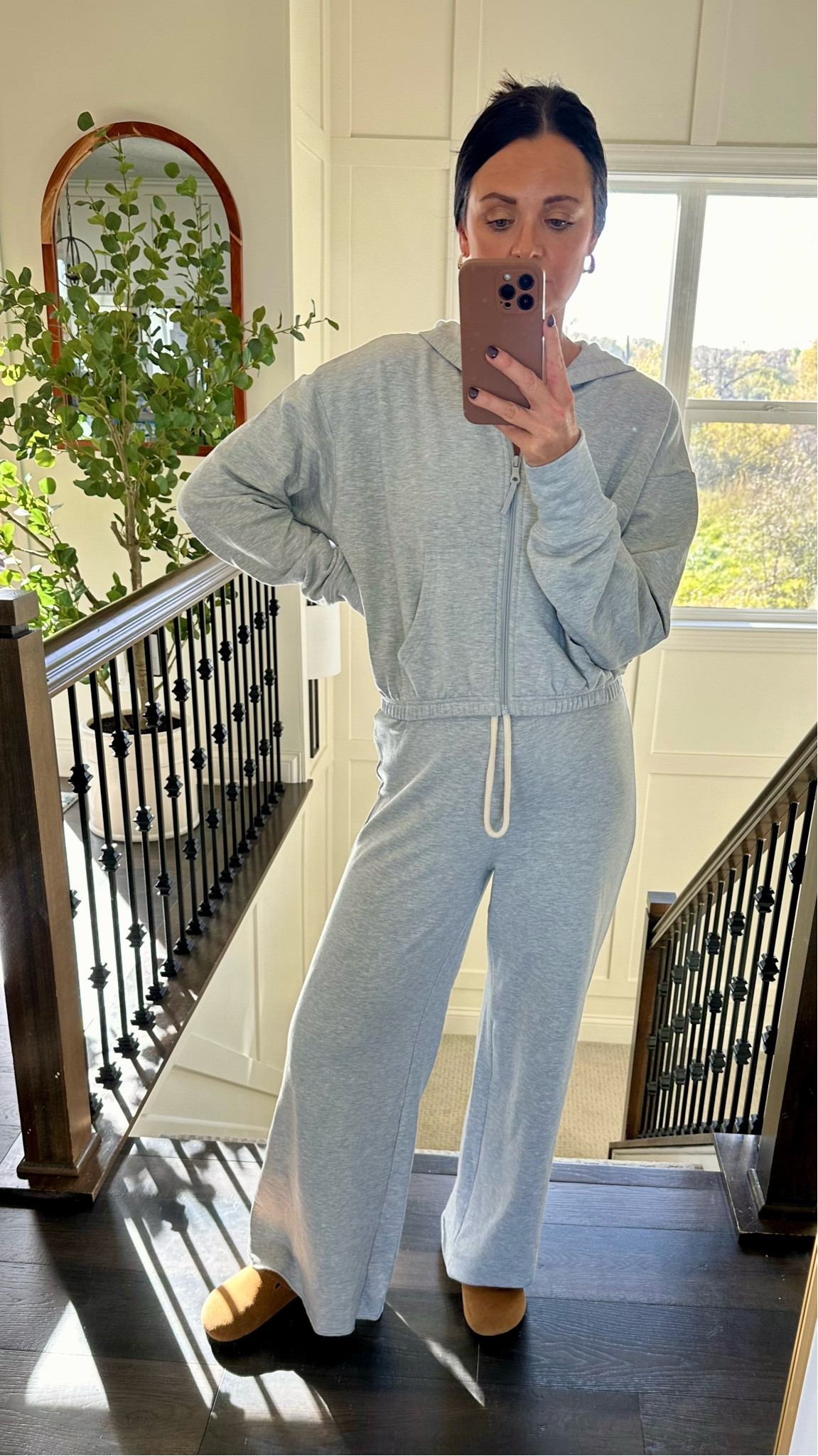 Cozy lounge set with the softest fabric is on sale currently!! I’m in an XS both. The pants run very large! 

Aerie | loungewear | wide leg sweatpants | cozy sets 

#LTKOver40 #LTKStyleTip #LTKFindsUnder50