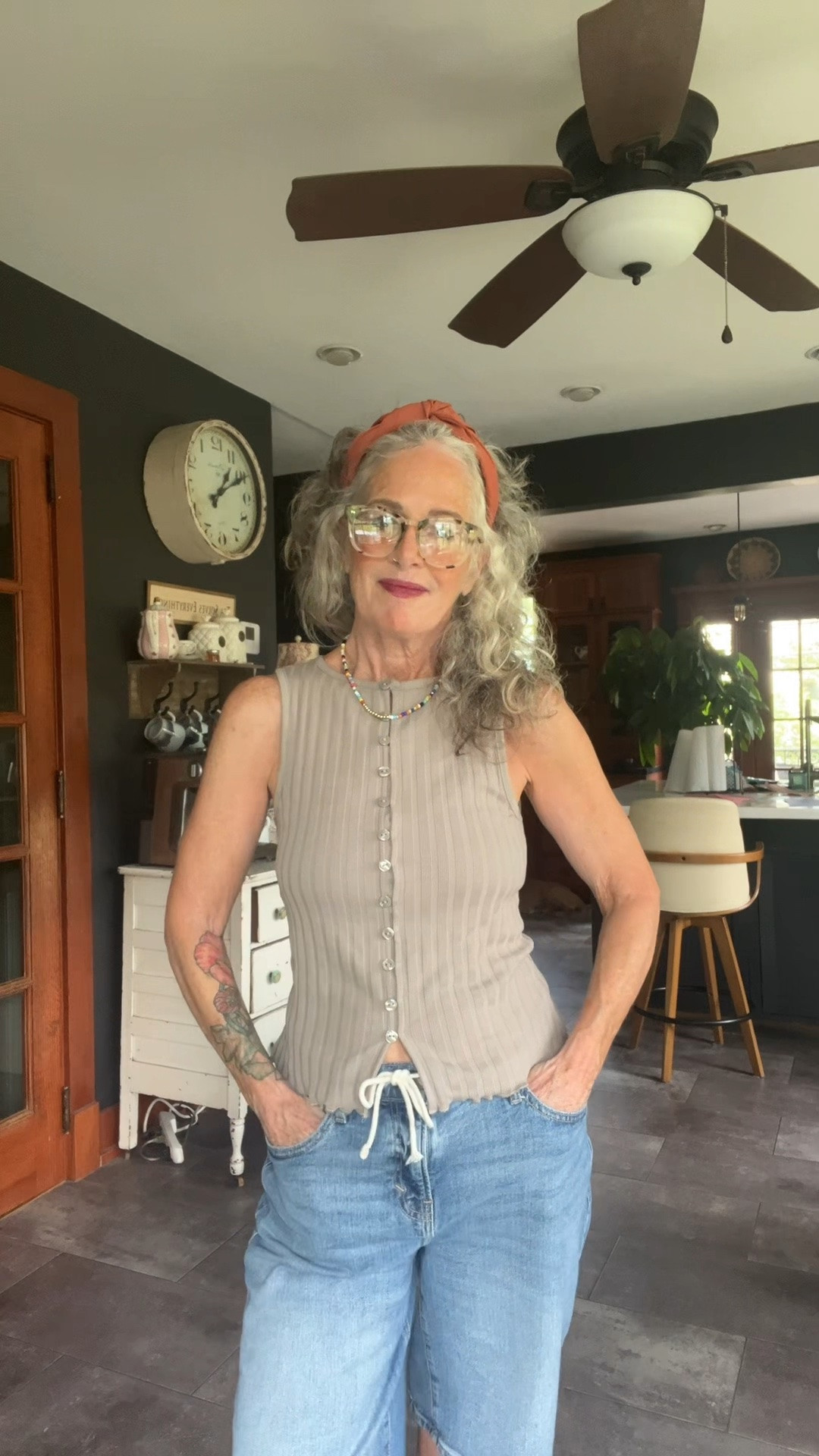 OOTD for me a 64 yr old mom of 4, Gigi to 6 beauties and o/t caregiver to my mom with dementia❤️ # ootd # style #aging-gracefully #fashion #summerstyle

#LTKgrwm #LTKdayinmylife #LTKootd