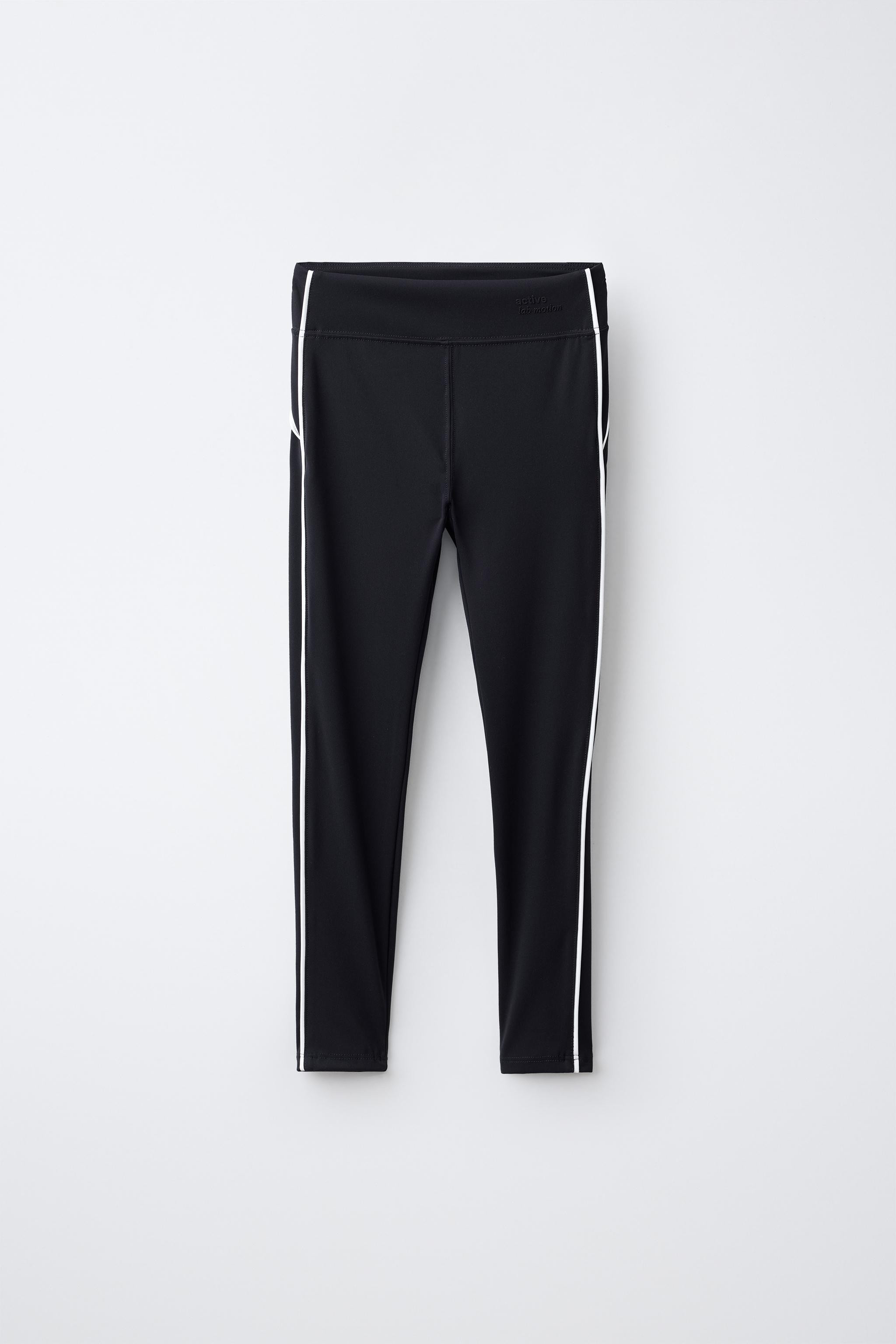 SPORTY CONTRAST TRIM LEGGINGS | Zara UK
